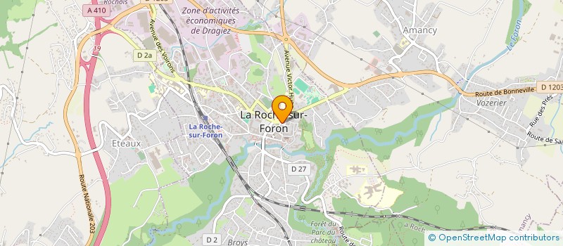 localisation de l'entreprise MADAME MONIQUE BOUVARD  LA ROCHE SUR FORON