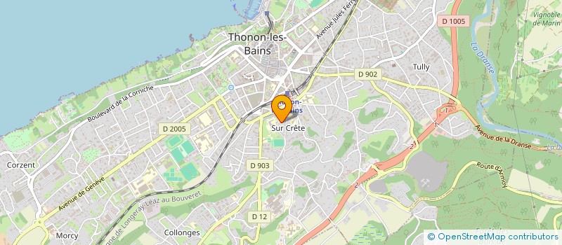 localisation de l'entreprise MADAME MONIQUE BOUVET à THONON-LES-BAINS