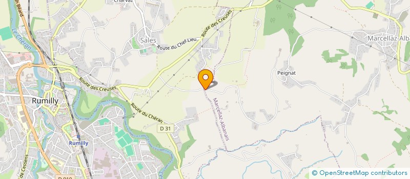 localisation de l'entreprise MADAME MONIQUE BOUVIER  MARCELLAZ-ALBANAIS