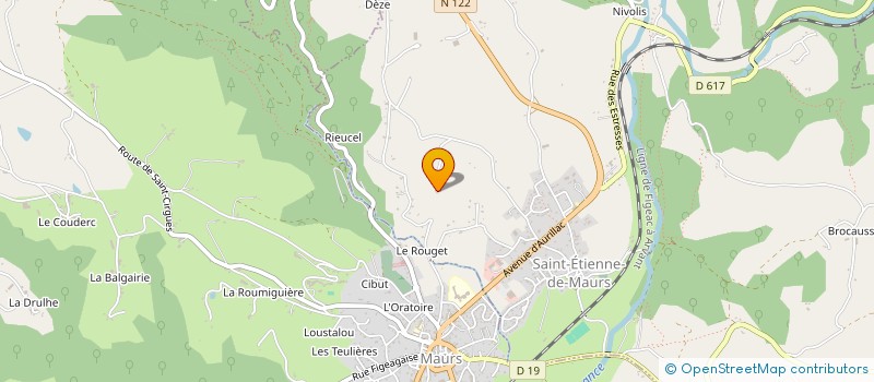 localisation de l'entreprise MADAME MONIQUE BOUYGUES à SAINT-ETIENNE-DE-MAURS