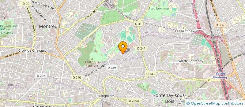 localisation de l'entreprise MADAME MONIQUE BRAGARD à MONTREUIL