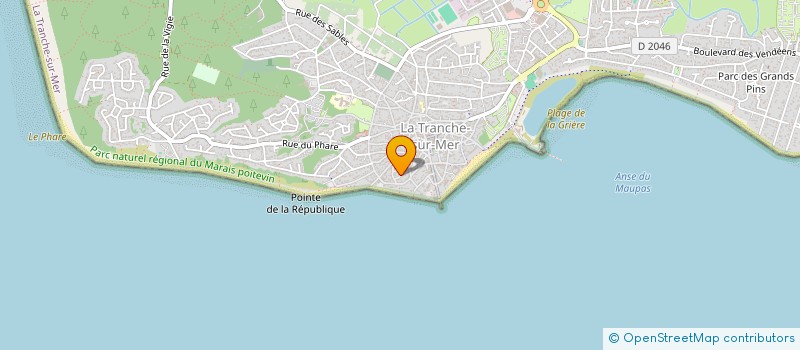 localisation de l'entreprise MADAME MONIQUE BRAUD à LA TRANCHE-SUR-MER