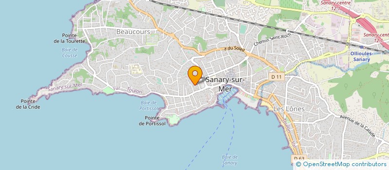localisation de l'entreprise MADAME MONIQUE BRAULT à SANARY-SUR-MER