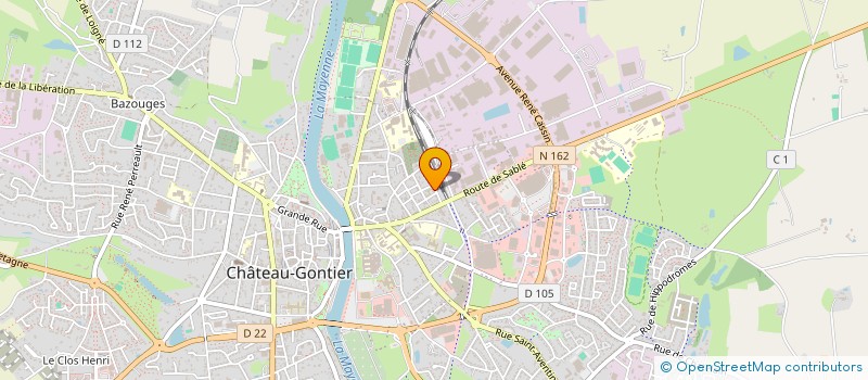 localisation de l'entreprise MADAME MONIQUE BRETECHE à CHATEAU-GONTIER-SUR-MAYENNE