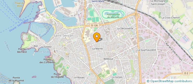 localisation de l'entreprise MADAME MONIQUE BRIEND  SAINT-MALO