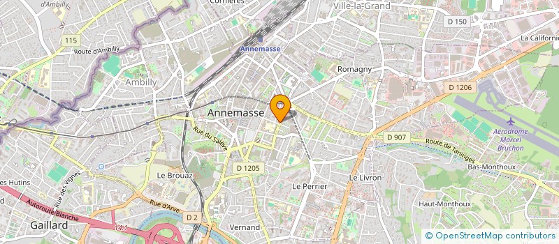 localisation de l'entreprise MADAME MONIQUE BRISEBARRE à ANNEMASSE