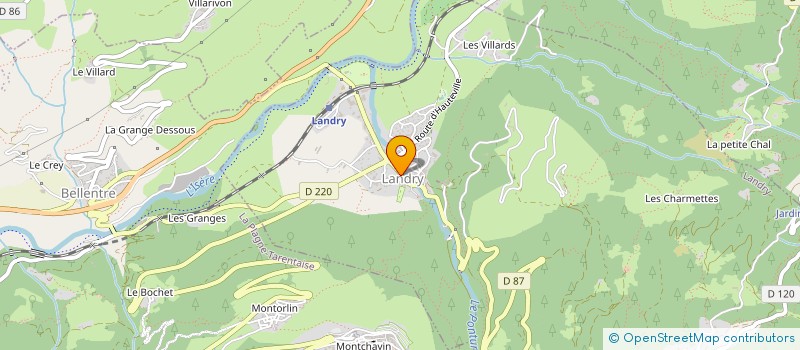 localisation de l'entreprise MADAME MONIQUE BROCHE  PEISEY-NANCROIX