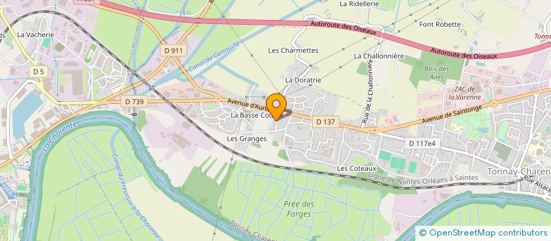 localisation de l'entreprise MADAME MONIQUE BROCHE à TONNAY-CHARENTE