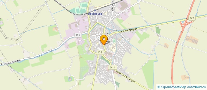 localisation de l'entreprise MADAME MONIQUE BRUNET  BOURBOURG