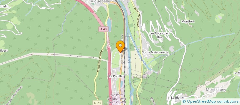 localisation de l'entreprise MADAME MONIQUE BRUNIER  VAL-D'ARC