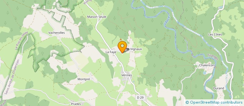 localisation de l'entreprise MADAME MONIQUE BRUNOT à SAINT-ANDRE-DE-CHALENCON