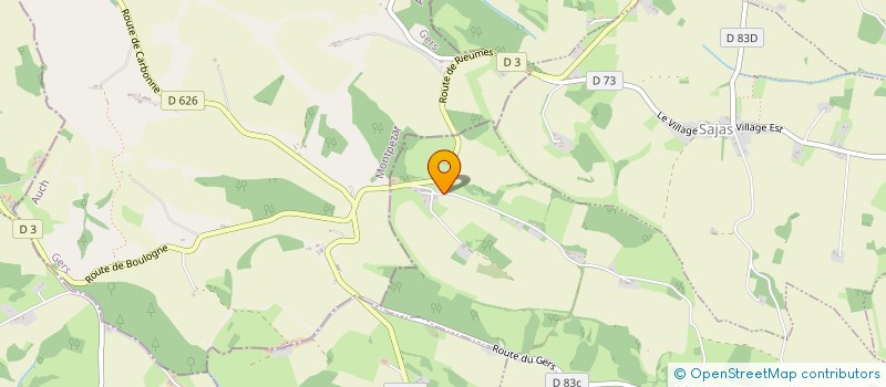 localisation de l'entreprise MADAME MONIQUE BUCHOUD  MONTASTRUC-SAVES