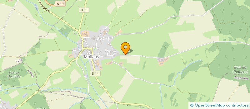 localisation de l'entreprise MADAME MONIQUE BUGNA  MOLLANS