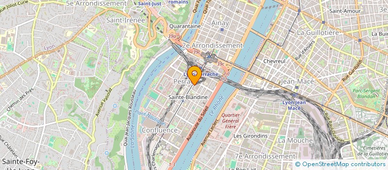 localisation de l'entreprise MADAME MONIQUE BULLE  LYON