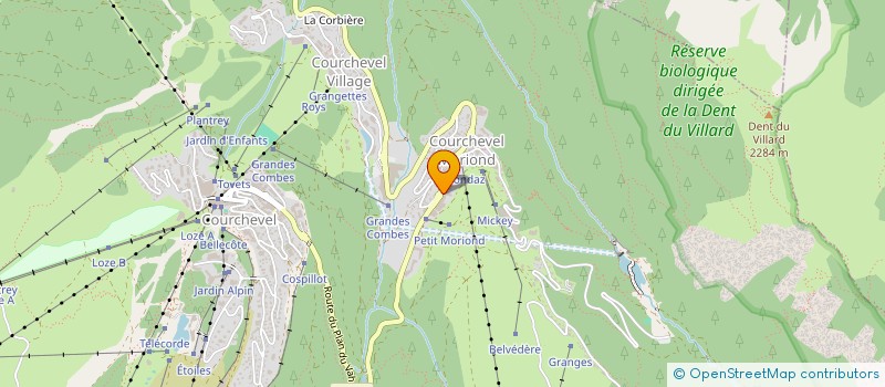 localisation de l'entreprise MADAME MONIQUE BURGAUD à COURCHEVEL