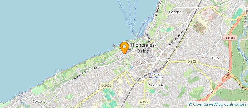 localisation de l'entreprise MADAME MONIQUE BURNAT à THONON-LES-BAINS