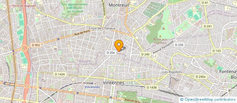 localisation de l'entreprise MADAME MONIQUE BUSQUET à MONTREUIL