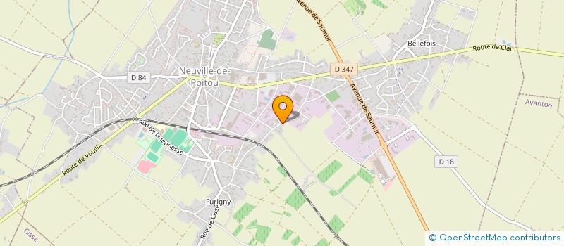 localisation de l'entreprise MADAME MONIQUE BUSSONNET  NEUVILLE-DE-POITOU