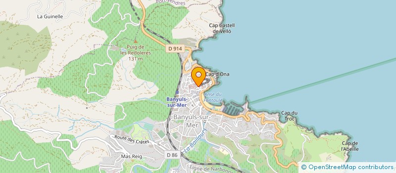 localisation de l'entreprise MADAME MONIQUE BUXEDA  BANYULS-SUR-MER