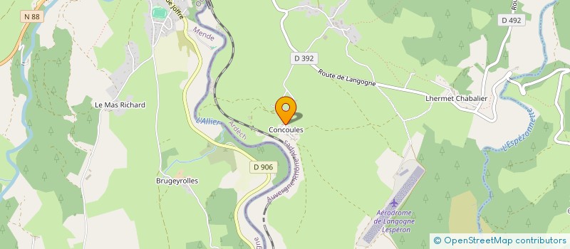 localisation de l'entreprise MADAME MONIQUE CABANE  LESPERON