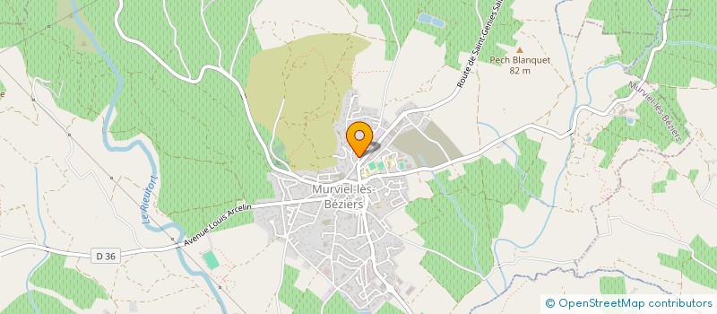 localisation de l'entreprise MADAME MONIQUE CABROL  MURVIEL-LES-BEZIERS