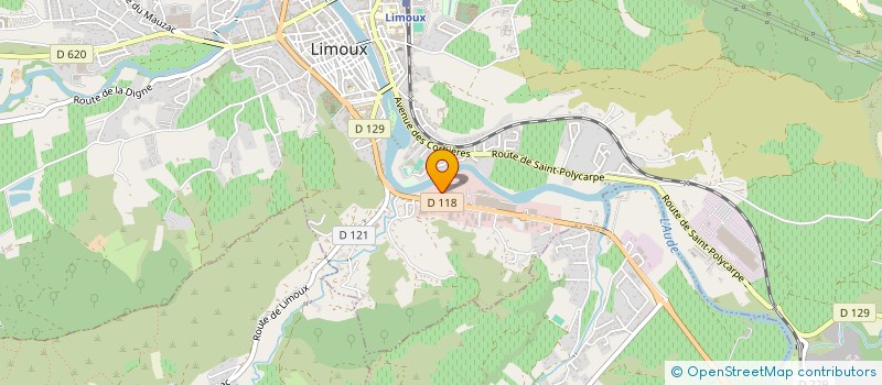localisation de l'entreprise MADAME MONIQUE CALMONT à LIMOUX