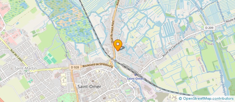 localisation de l'entreprise MADAME MONIQUE CAPELLE  SAINT-OMER