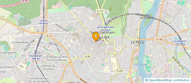 localisation de l'entreprise MADAME MONIQUE CARON  SAINT-GERMAIN-EN-LAYE