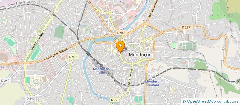 localisation de l'entreprise MADAME MONIQUE CARRAT à MONTLUCON