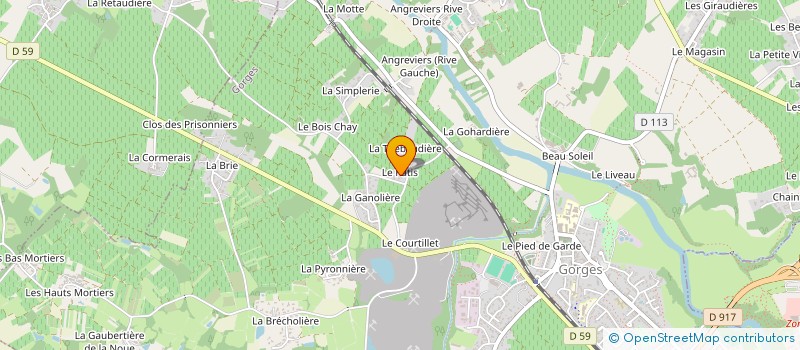 localisation de l'entreprise MADAME MONIQUE CARTAUD à SAINT-LUMINE-DE-CLISSON