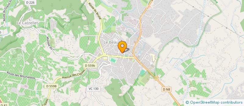 localisation de l'entreprise MADAME MONIQUE CASSARA  LE BEAUSSET