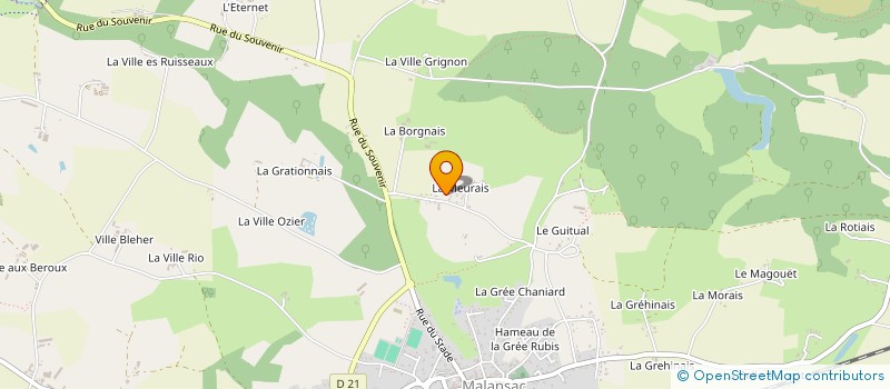 localisation de l'entreprise MADAME MONIQUE CAVALON  MALANSAC