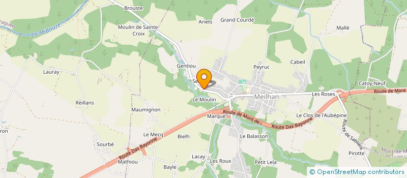 localisation de l'entreprise MADAME MONIQUE CAZENABE  CARCARES-STE-CROIX