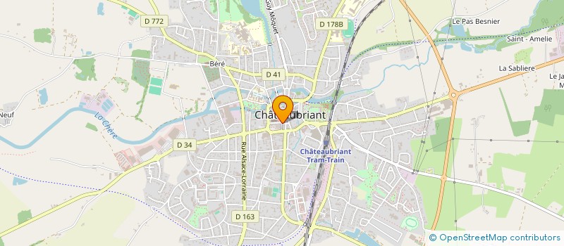 localisation de l'entreprise MADAME MONIQUE CERISIER  CHATEAUBRIANT