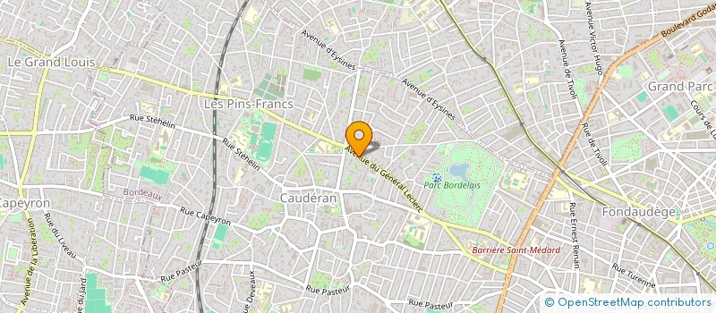 localisation de l'entreprise MADAME MONIQUE CERUTTI  BORDEAUX