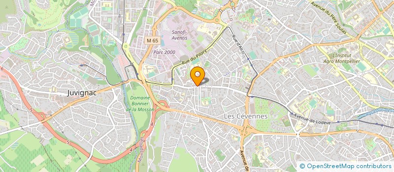 localisation de l'entreprise MADAME MONIQUE CHABAL à MONTPELLIER