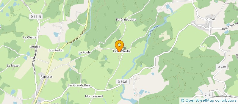 localisation de l'entreprise MADAME MONIQUE CHABASSIER à BUSSIERE-GALANT