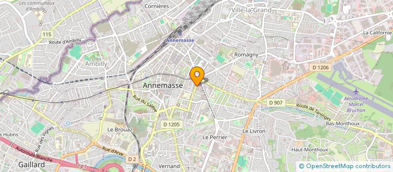 localisation de l'entreprise MADAME MONIQUE CHABERT  ANNEMASSE