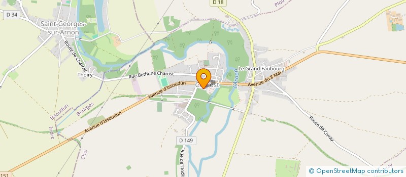 localisation de l'entreprise MADAME MONIQUE CHAMPENIER  CHAROST