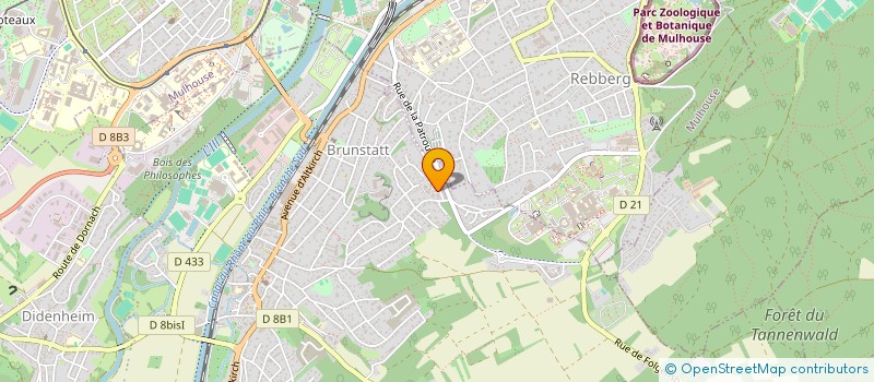 localisation de l'entreprise MADAME MONIQUE CHANEL  BRUNSTATT-DIDENHEIM