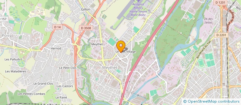 localisation de l'entreprise MADAME MONIQUE CHAPPAZ  ANNECY