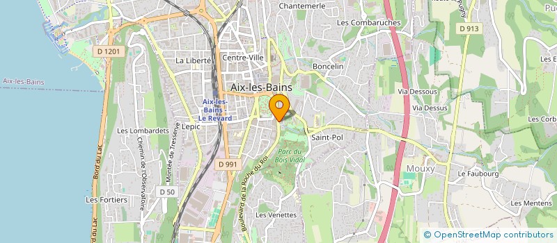 localisation de l'entreprise MADAME MONIQUE CHAPPUIS à AIX-LES-BAINS
