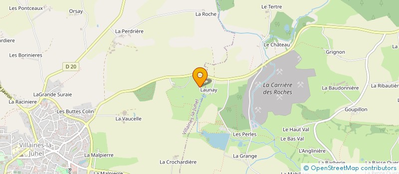 localisation de l'entreprise MADAME MONIQUE CHAPRON à SAINT-GERMAIN-DE-COULAMER
