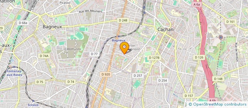 localisation de l'entreprise MADAME MONIQUE CHARBONNIER  CACHAN