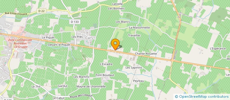 localisation de l'entreprise MADAME MONIQUE CHARLOT  CARS