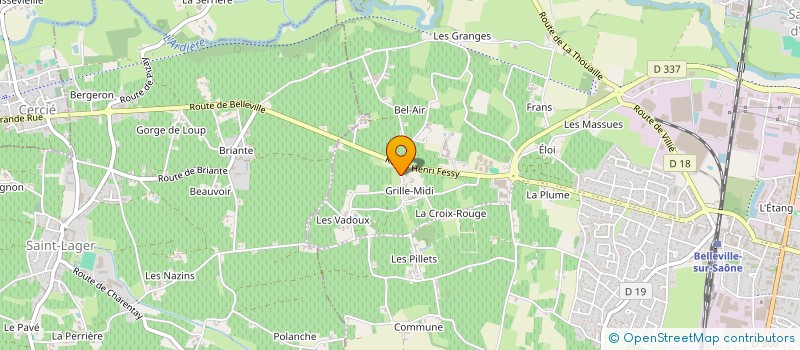 localisation de l'entreprise MADAME MONIQUE CHARNAY à BELLEVILLE-EN-BEAUJOLAIS