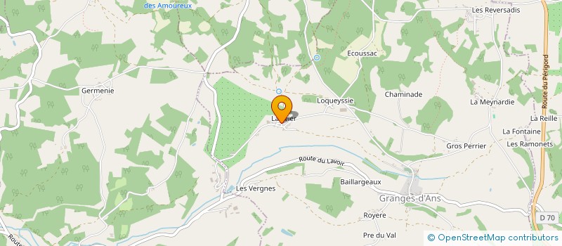 localisation de l'entreprise MADAME MONIQUE CHASTENET  GRANGES D'ANS