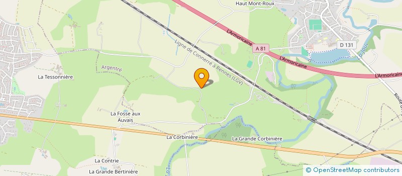 localisation de l'entreprise MADAME MONIQUE CHERBONNEAU  ARGENTRE