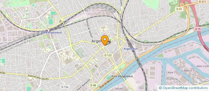 localisation de l'entreprise MADAME MONIQUE CHEREAU  ARGENTEUIL