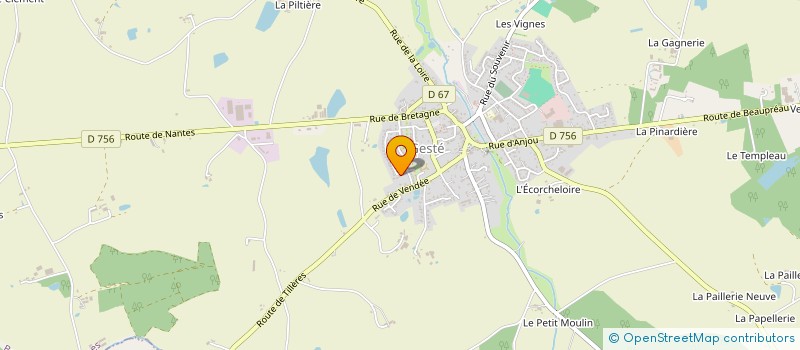 localisation de l'entreprise MADAME MONIQUE CHEVALIER à MONTREVAULT-SUR-EVRE